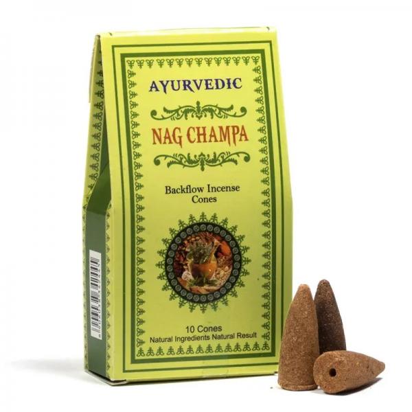 Nag champa Rückfluss Räucherkegel Ayurvedic